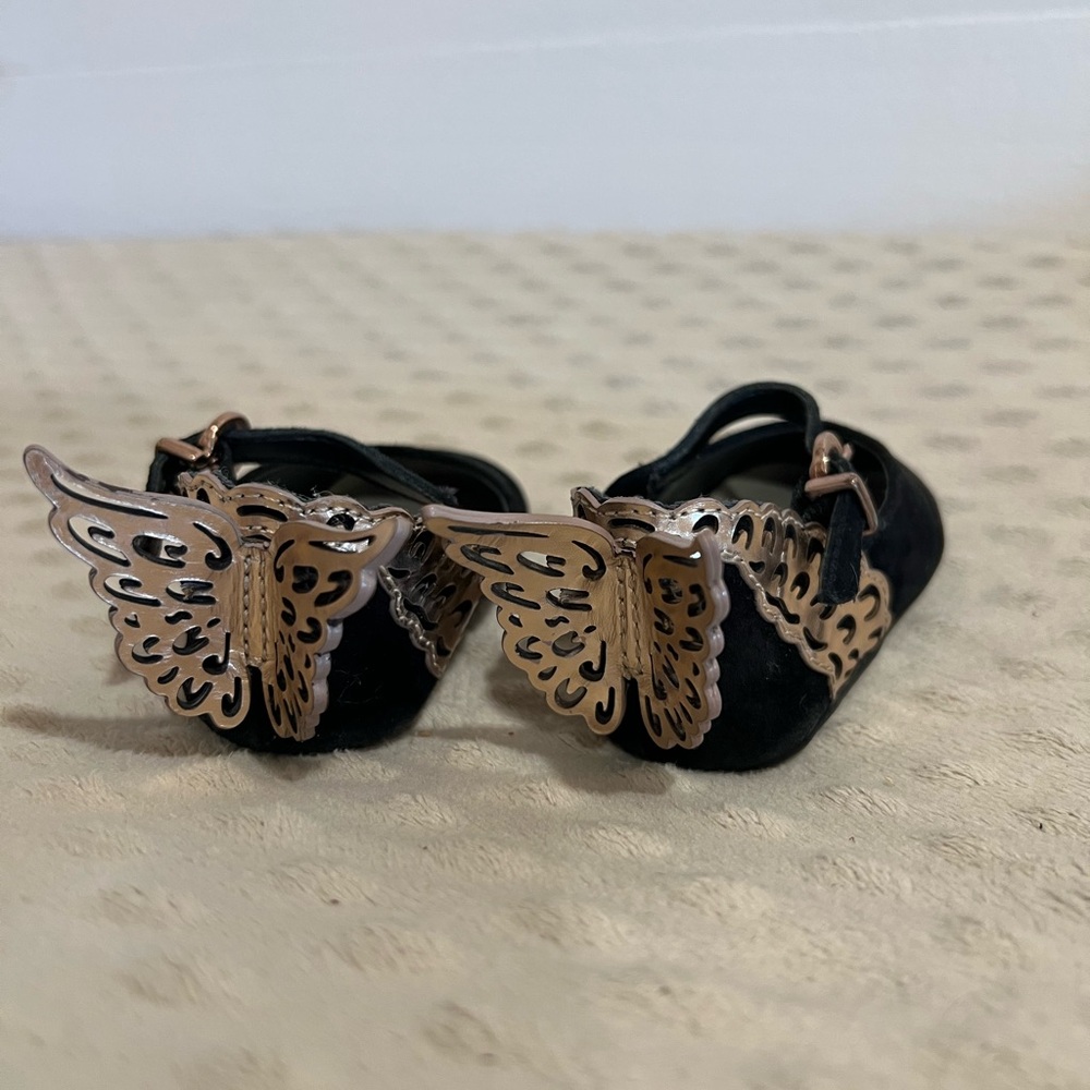 Sophia Webster Evangeline Baby Black and Rose Gold